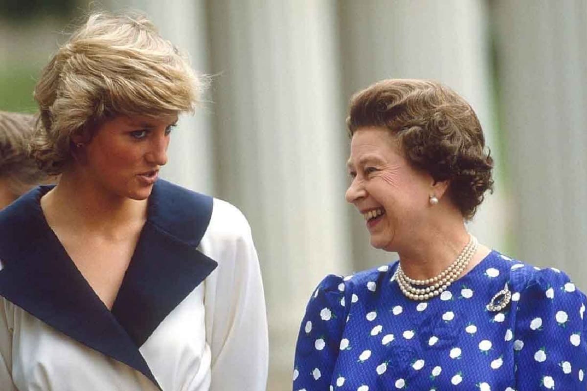 la reina Isabel II y Lady Di 1