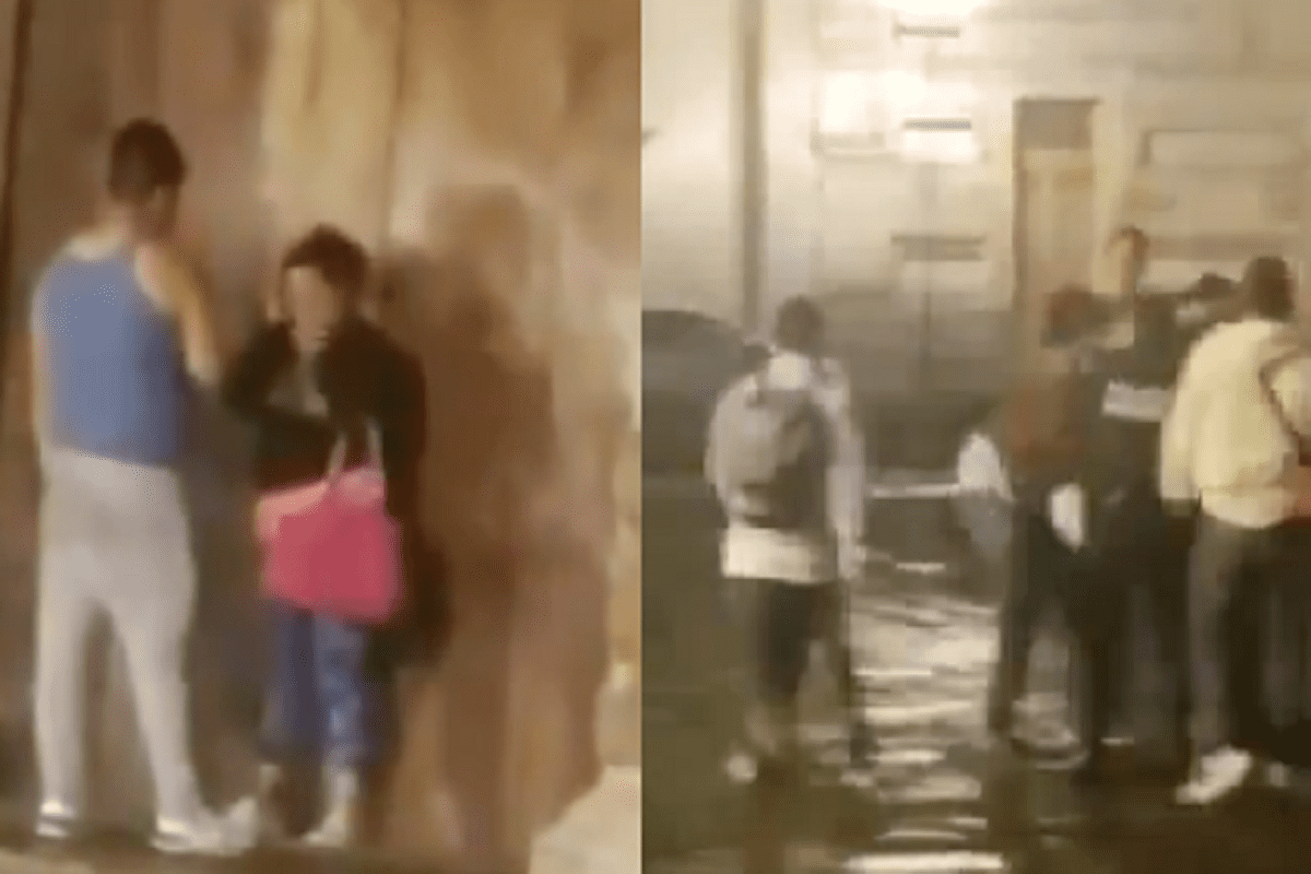 VIDEO: Grupo de hombres defienden a una mujer que era agredida en Oaxaca 2 mujer agredida en oaxaca 1