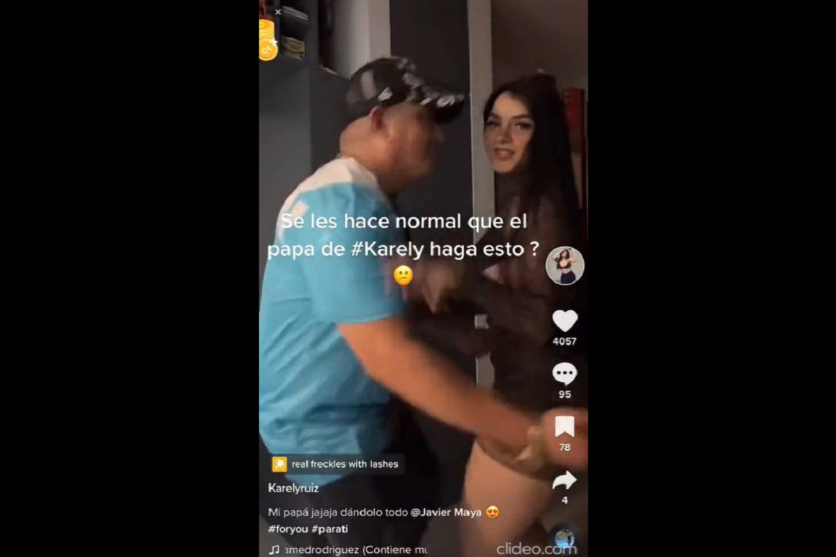 VIDEO: Critican a papá de Karely por intentar tocarla mientras bailan 2 ochoa 1