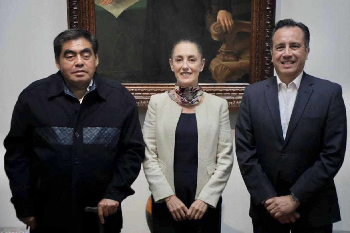 Economía y salud, los temas de la reunión entre Barbosa, Sheinbaum y Cuitláhuac García 4 reunion barbosa 1