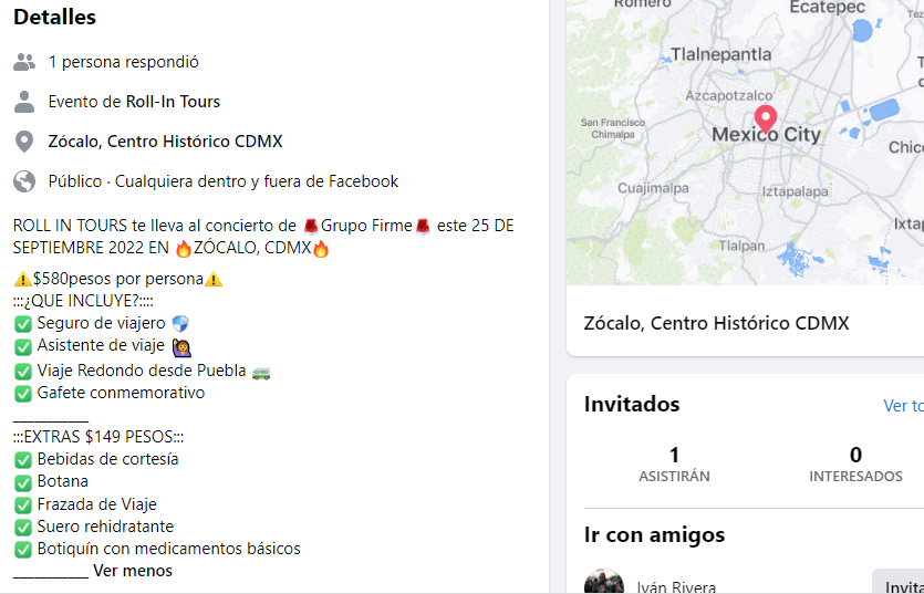 ¿Cuánto cuesta ir desde Puebla al concierto de Grupo Firme en la CDMX? 4 roll in