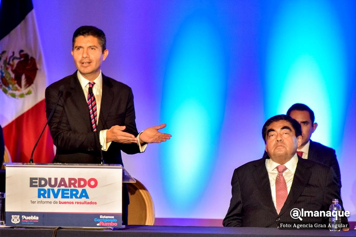 “Hay diferencias, pero somos políticos profesionales”: Lalo Rivera en informe sobre relación con Barbosa 2 Primer informe Eduardo Rivera Puebla 2