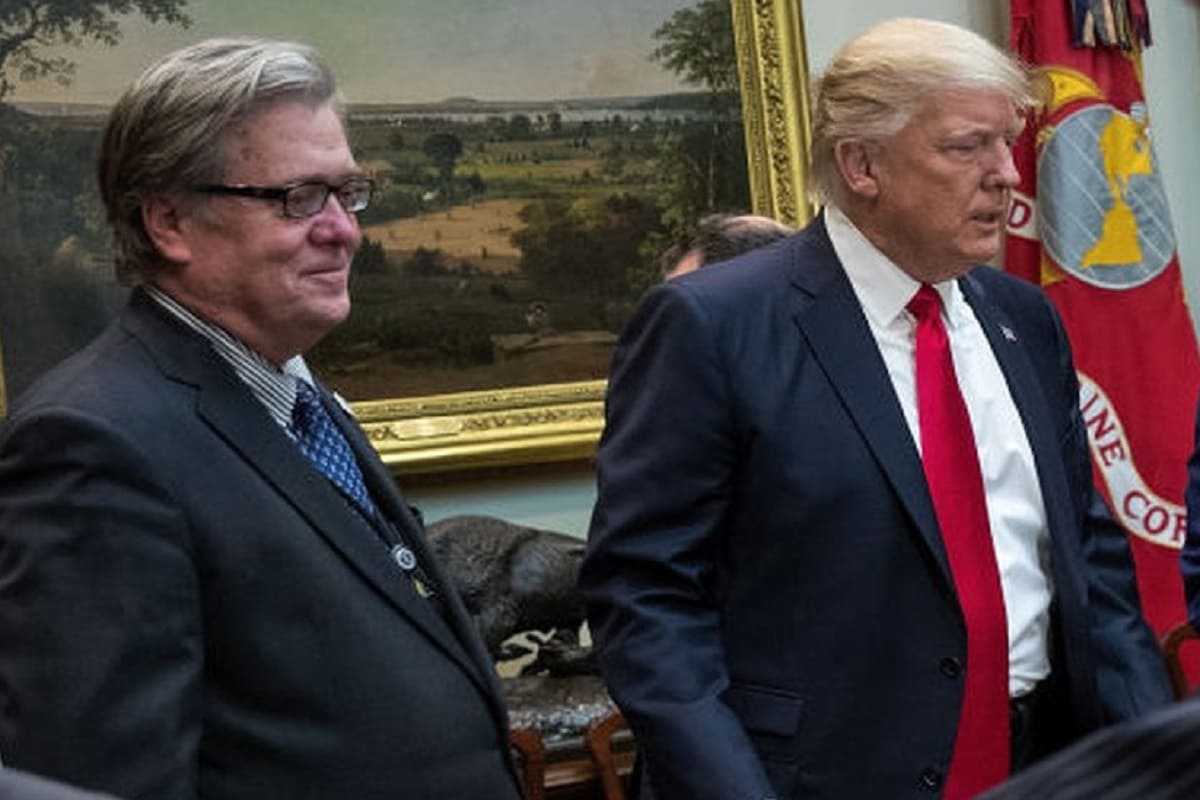 Steve Bannon y Trump 1
