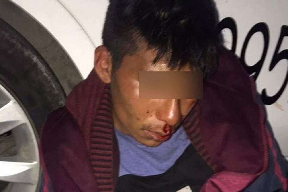 Vecinos de San Ramon golpean a ladron 1