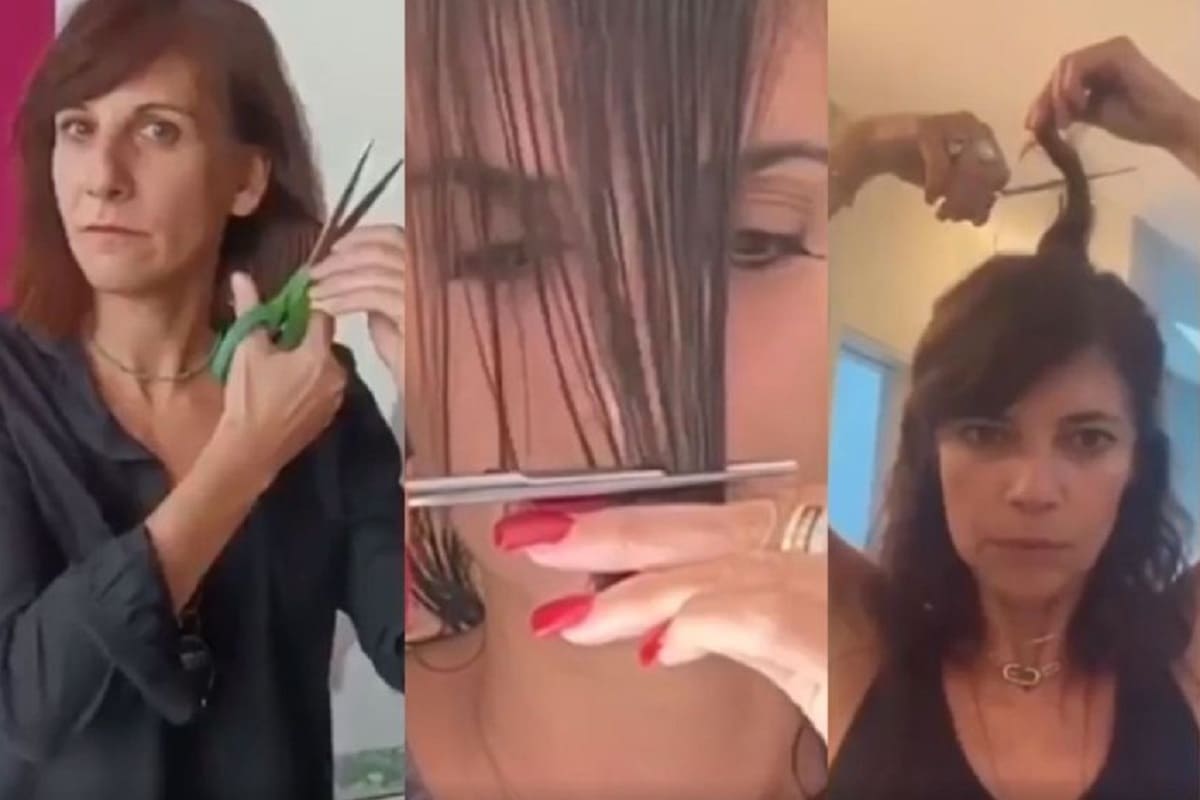 VIDEO: Artistas y activistas se cortan al cabello en solidaridad a Irán 4 actrices se cortan el cabello 1