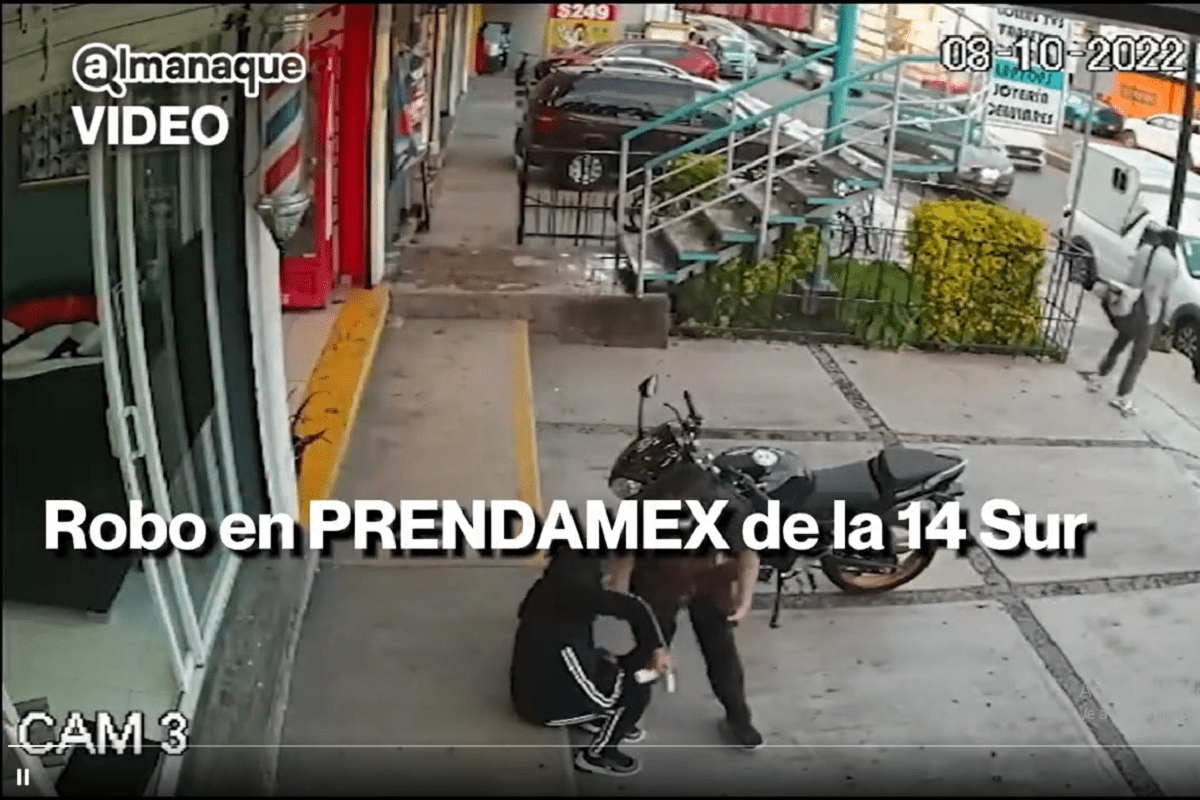 VIDEO: Sujetos fingen ser repartidores por aplicación y asaltan Prendamex de Héroes 2 camioneta 1 1