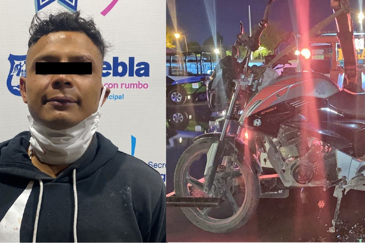 Detiene policía municipal a ladrón de Prendamex en la 14 Sur 2 ladron