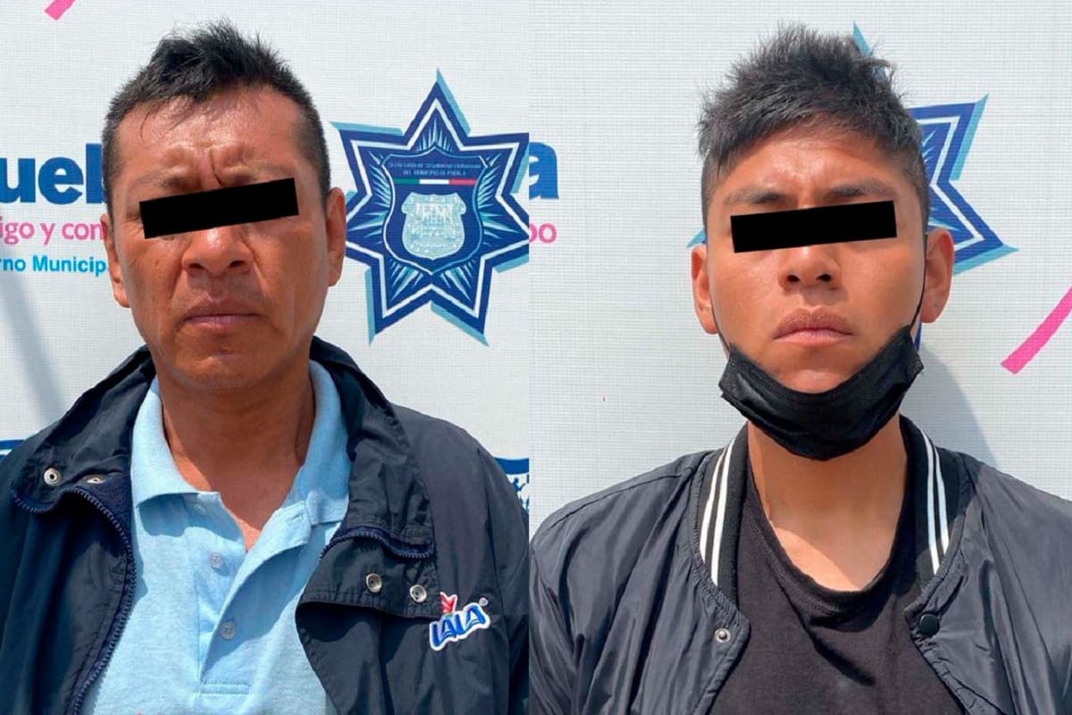 SSC captura a dos sujetos por robarse camión de Lala en Puebla 4 ladrones de camion de lala 1