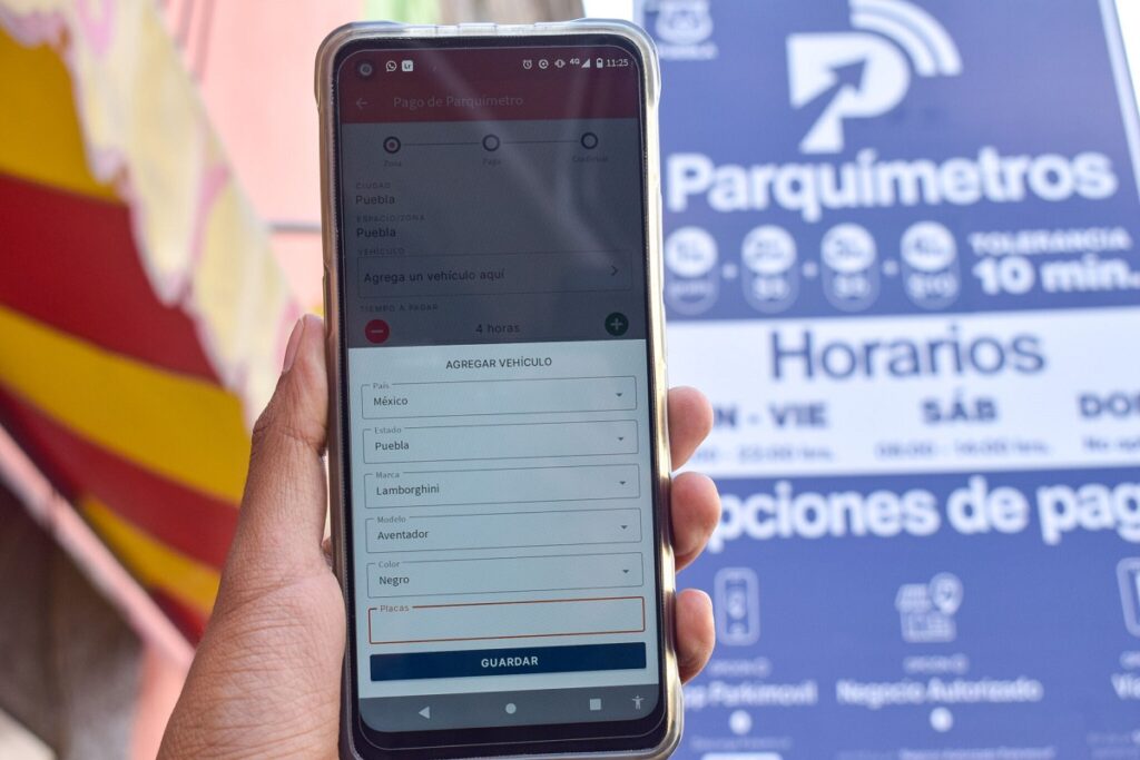 Cobro de parquímetros
