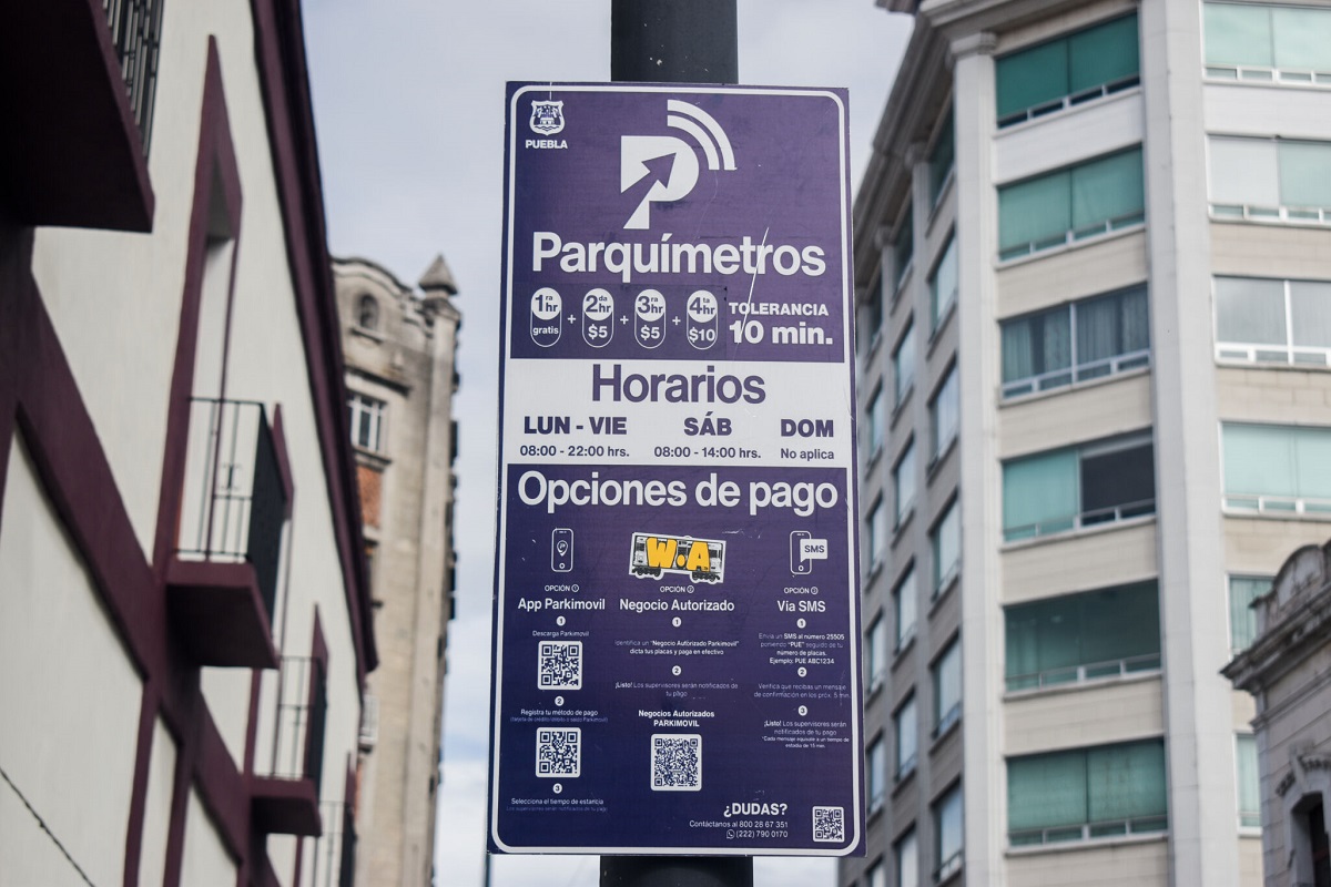 Hay 40 supervisores de Parquímetros en Puebla 3 parquimetros