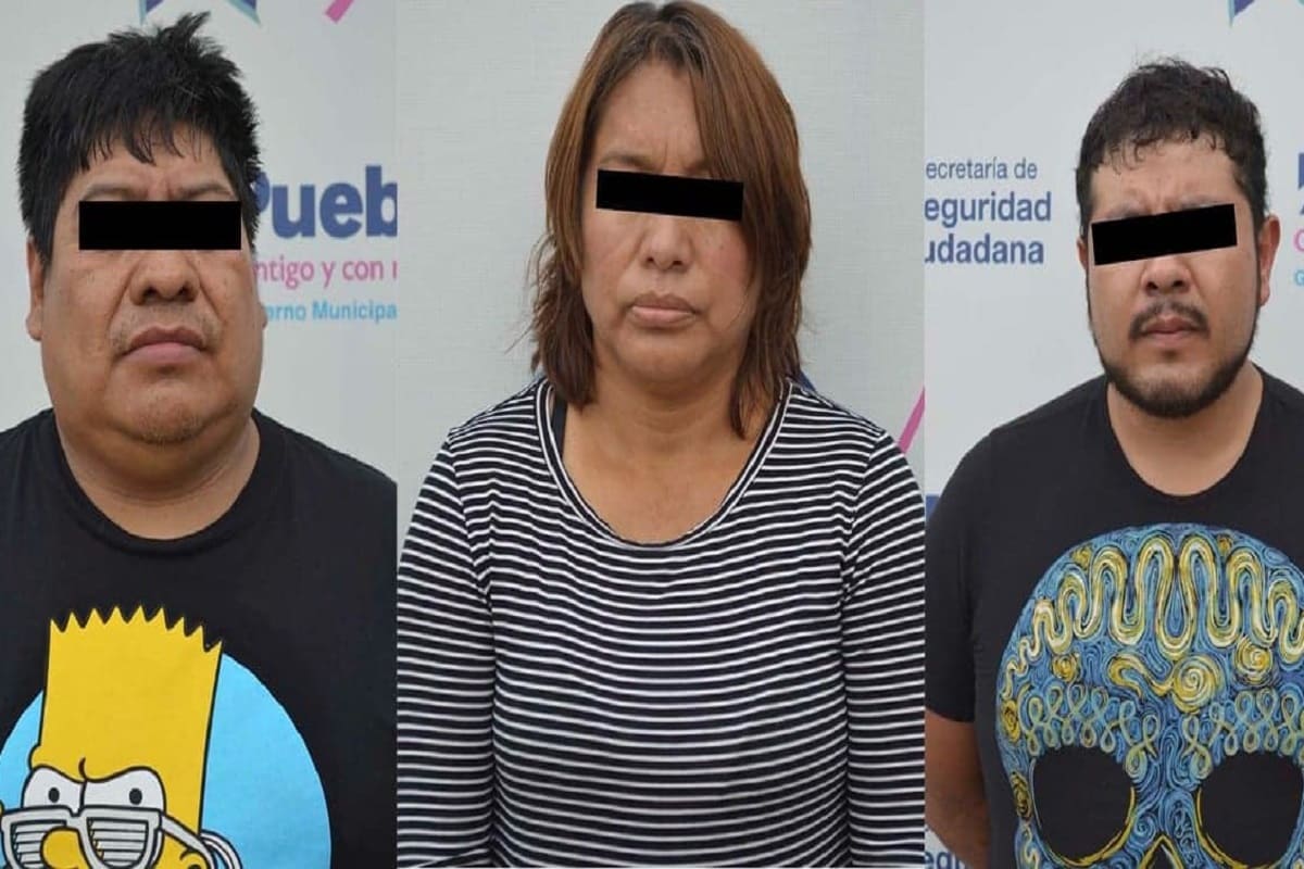 Tres personas fueron detenidas por portación ilegal de un arma de fuego: Policía Municipal de Puebla 3 personas detenidas 1