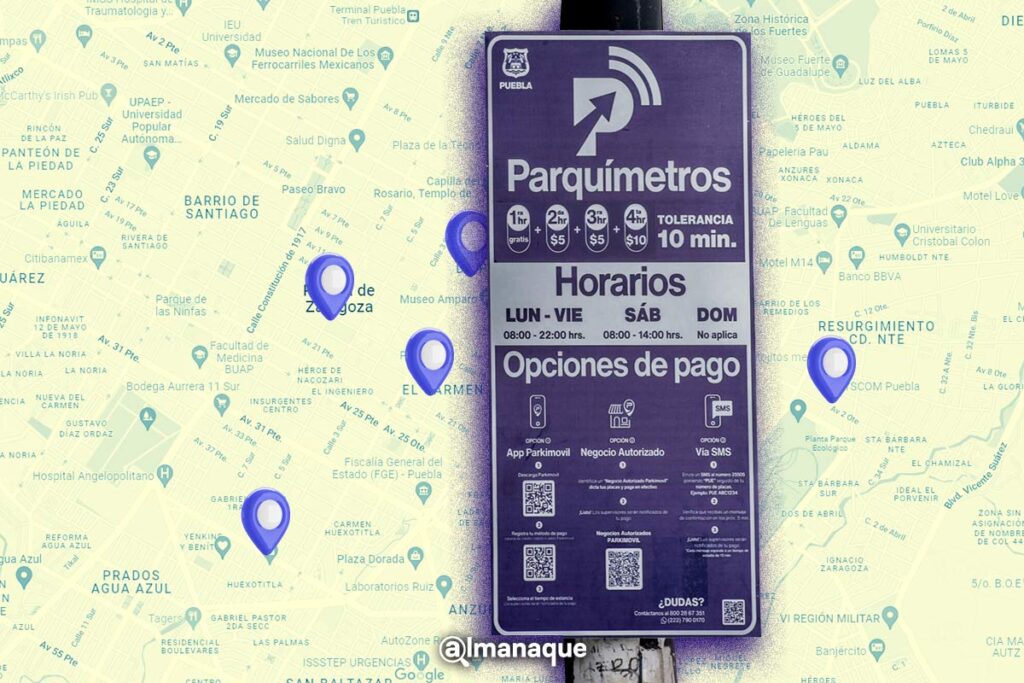 portada Estos son los puntos de Puebla en donde se extenderia la aplicacion de parquimetros
