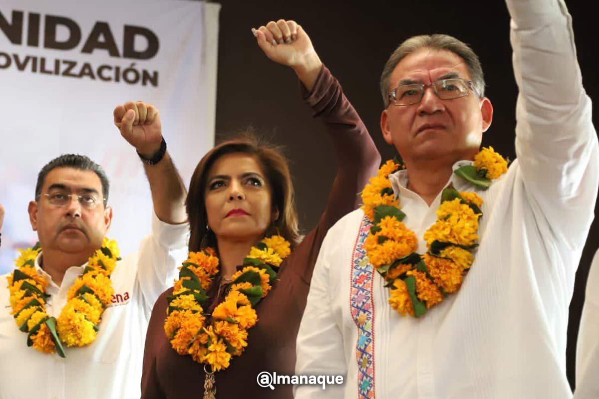 Aniversario de Morena reúne a aspirantes a la gubernatura de Puebla 5 portada aniversario morena puebla