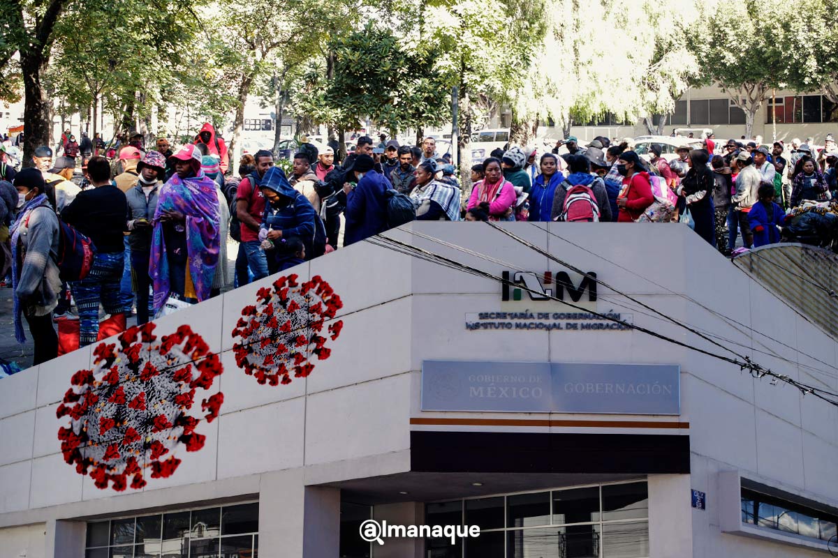 portada migrantes en Puebla covid