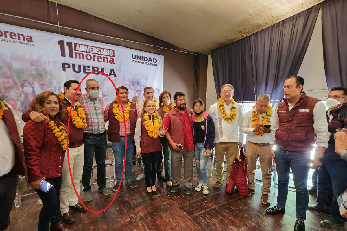 José Antonio Martínez en evento de Morena 