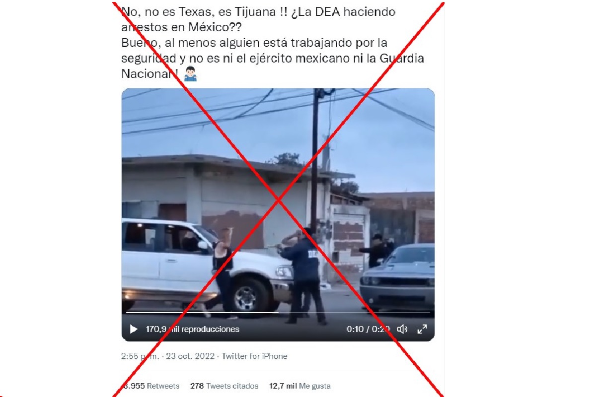 Video del supuesto operativo de la DEA en Tijuana es falso, se trata de una serie: Verificadores 3 DEA