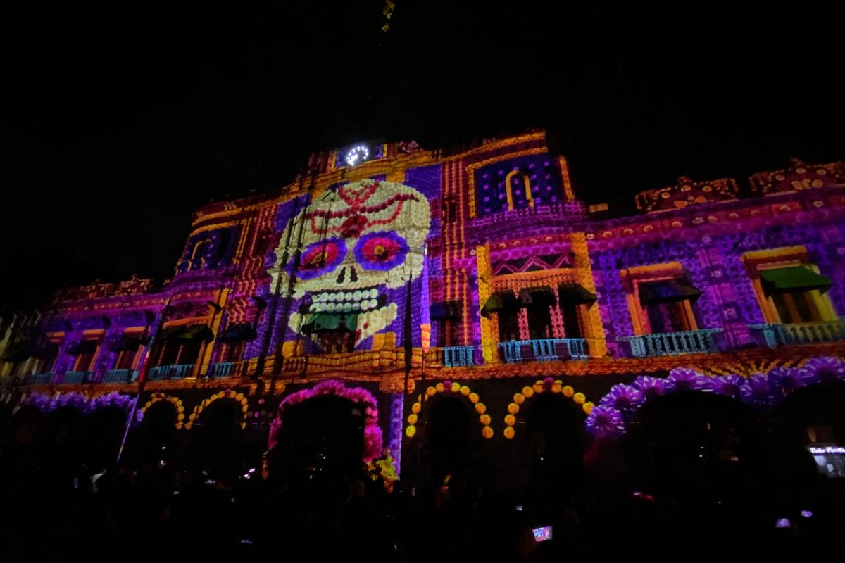 FOTOS: Video mapping en el Palacio Municipal de Puebla por temporada de muertos 5 WhatsApp Image 2022 11 03 at 7.34.52 AM 2