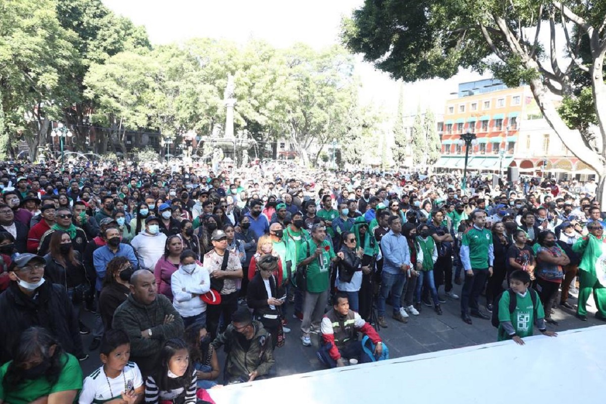 Aficionados responden a convocatoria del Ayuntamiento de Puebla para apoyar a Selección Mexicana 2 WhatsApp Image 2022 11 22 at 1.29.07 PM 1