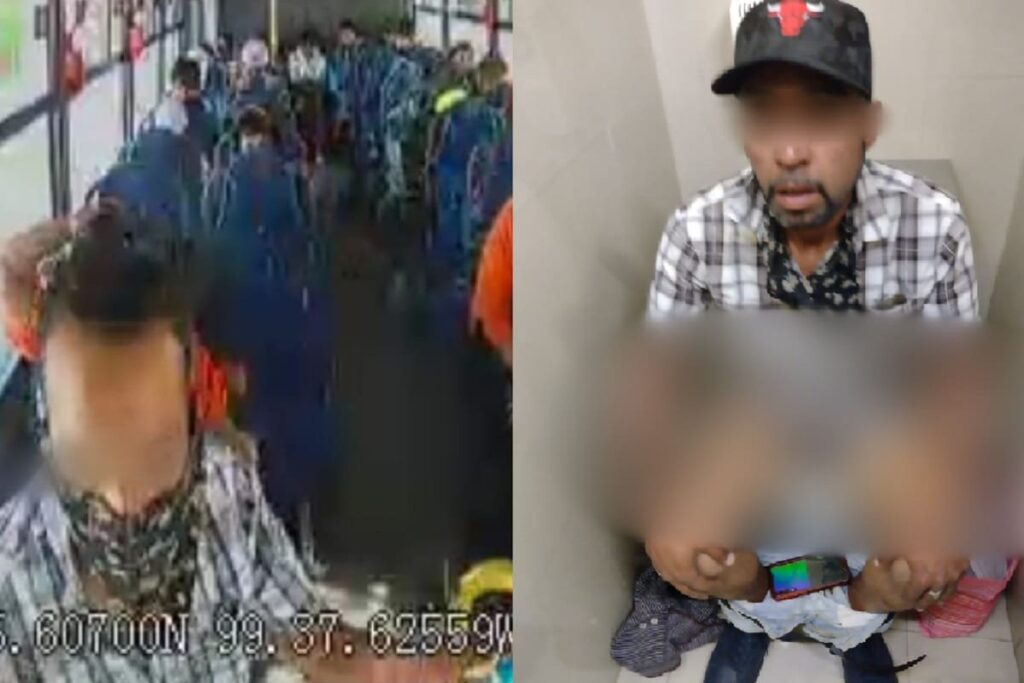 asaltante detenido en bano 1