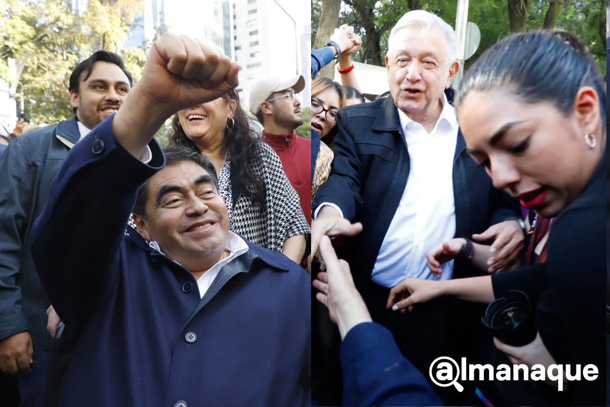 Barbosa y líderes de Morena en Puebla acuden a marcha en defensa de la 4T en CDMX 2 barbosa marcha 4t amlo