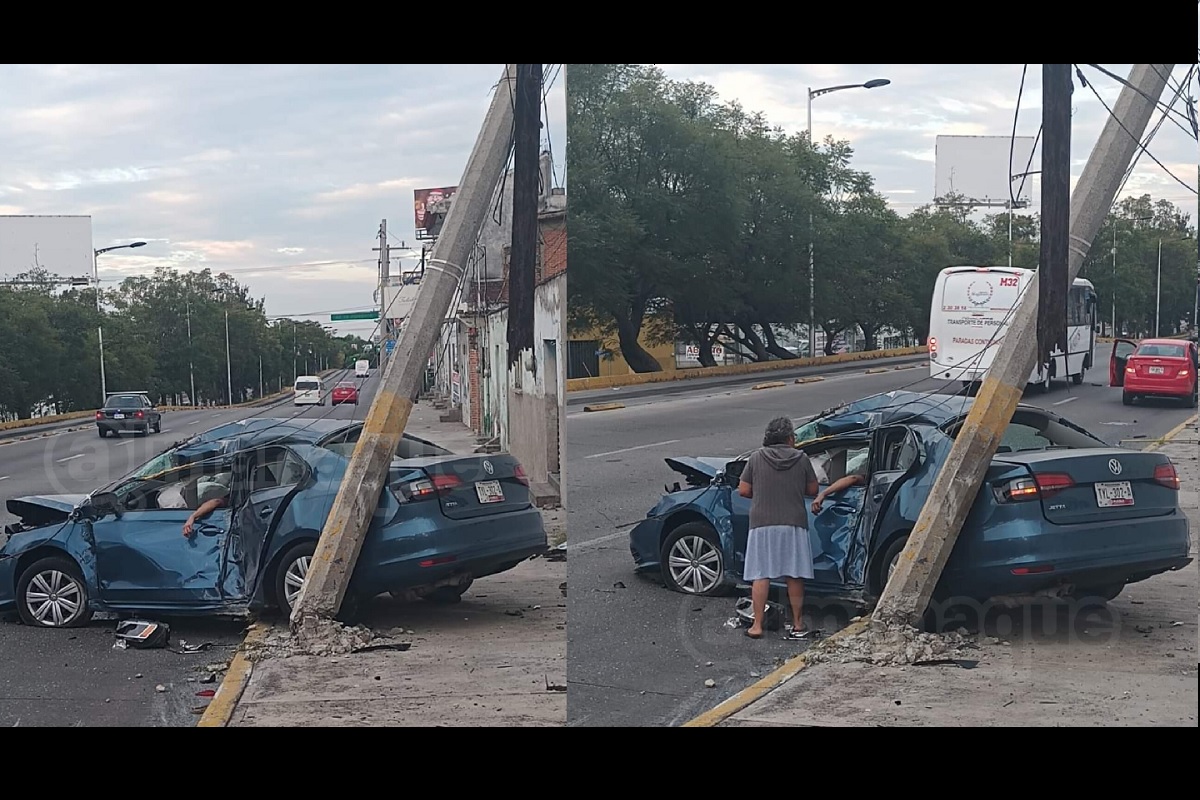Choque en el Bulevar Atlixco deja un herido de gravedad 2 choque 1