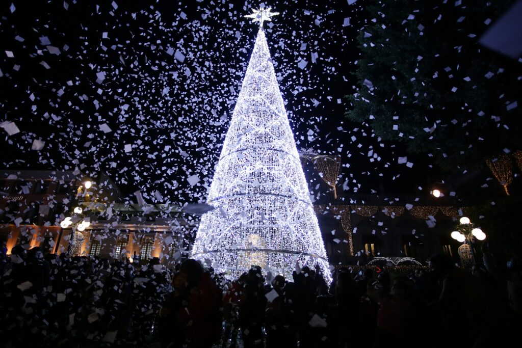 encendido del arbol de navidad