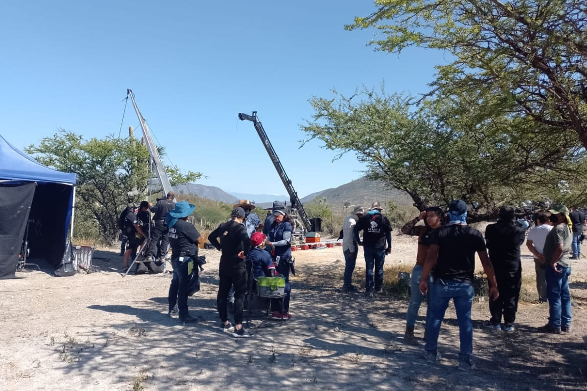 Graban temporada de El Señor de los Cielos en Zapotitlán Salinas