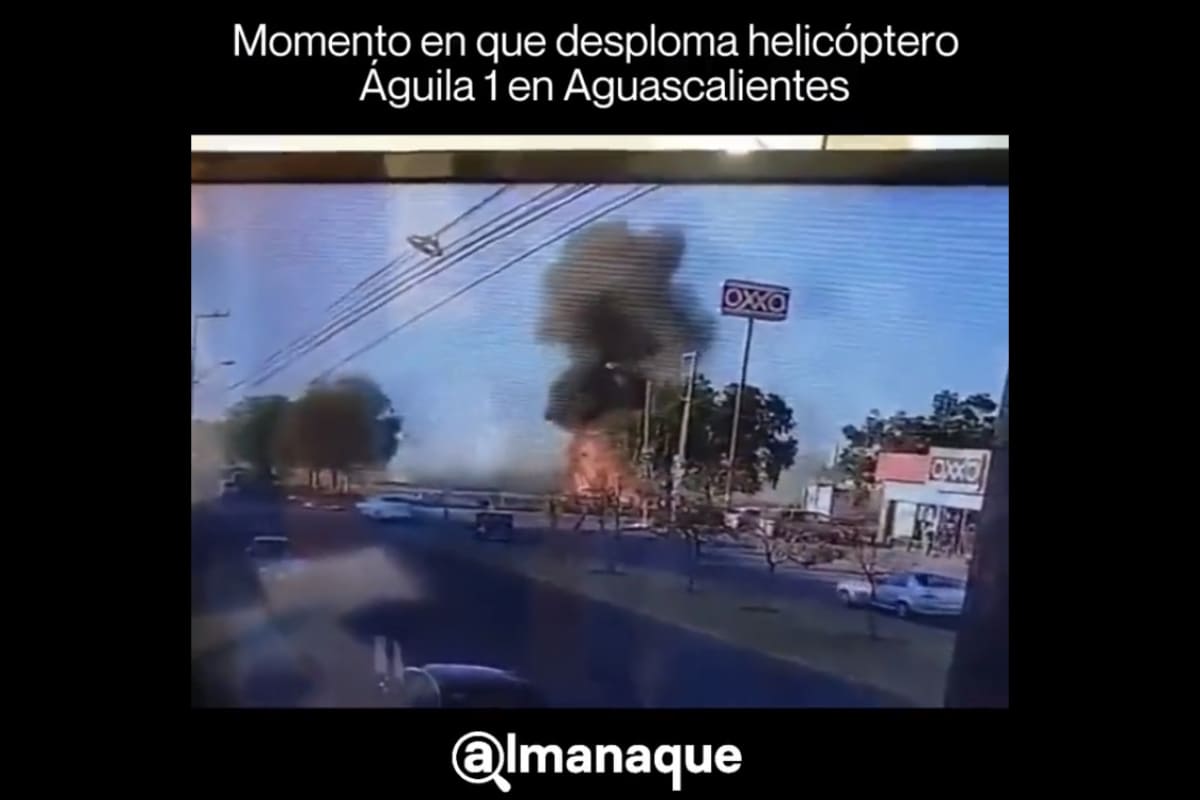 Helicóptero en Aguascalientes cayó porque le dispararon, dicen testigos 2 helicoptero 1
