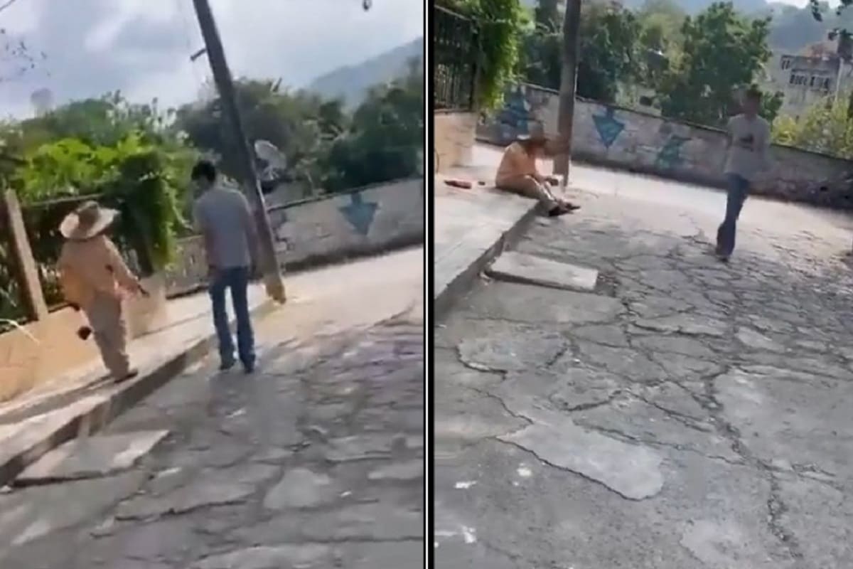 joven golpea a adulto mayor 1