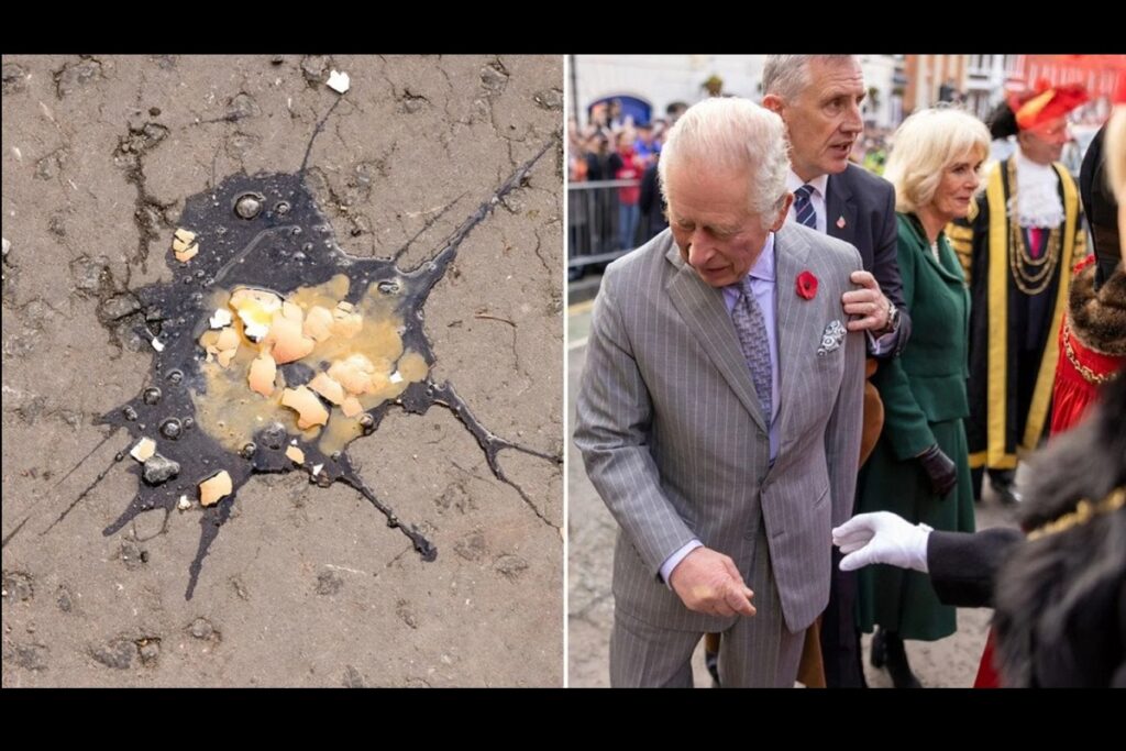 lanzan huevos a carlos iii