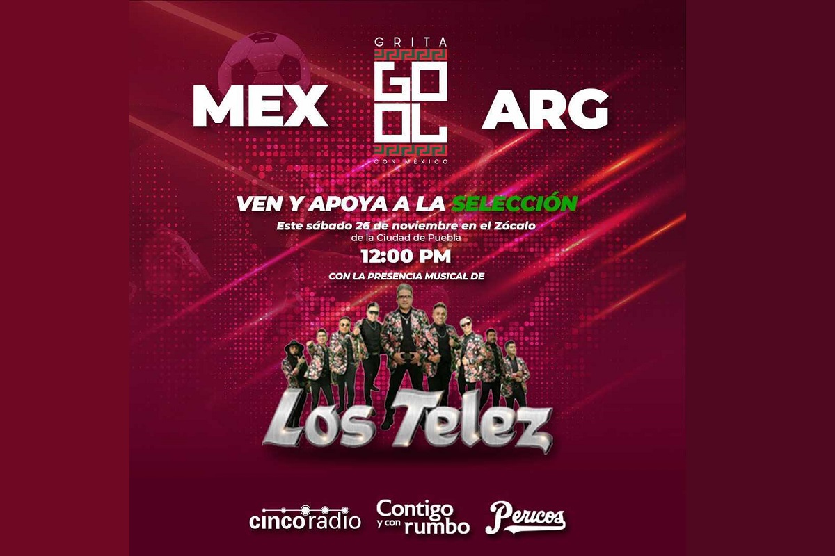 Los Telez se presentarán en el Zócalo de Puebla previo al México vs Argentina 2 los telez mexico argentina