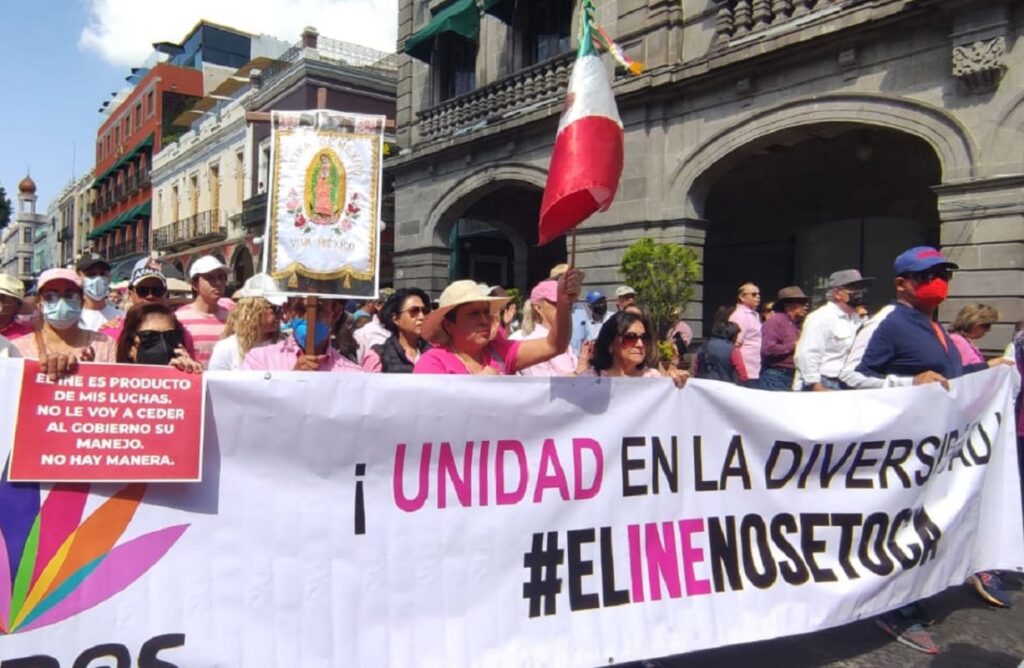 marcha ine puebla virgen de guadalupe