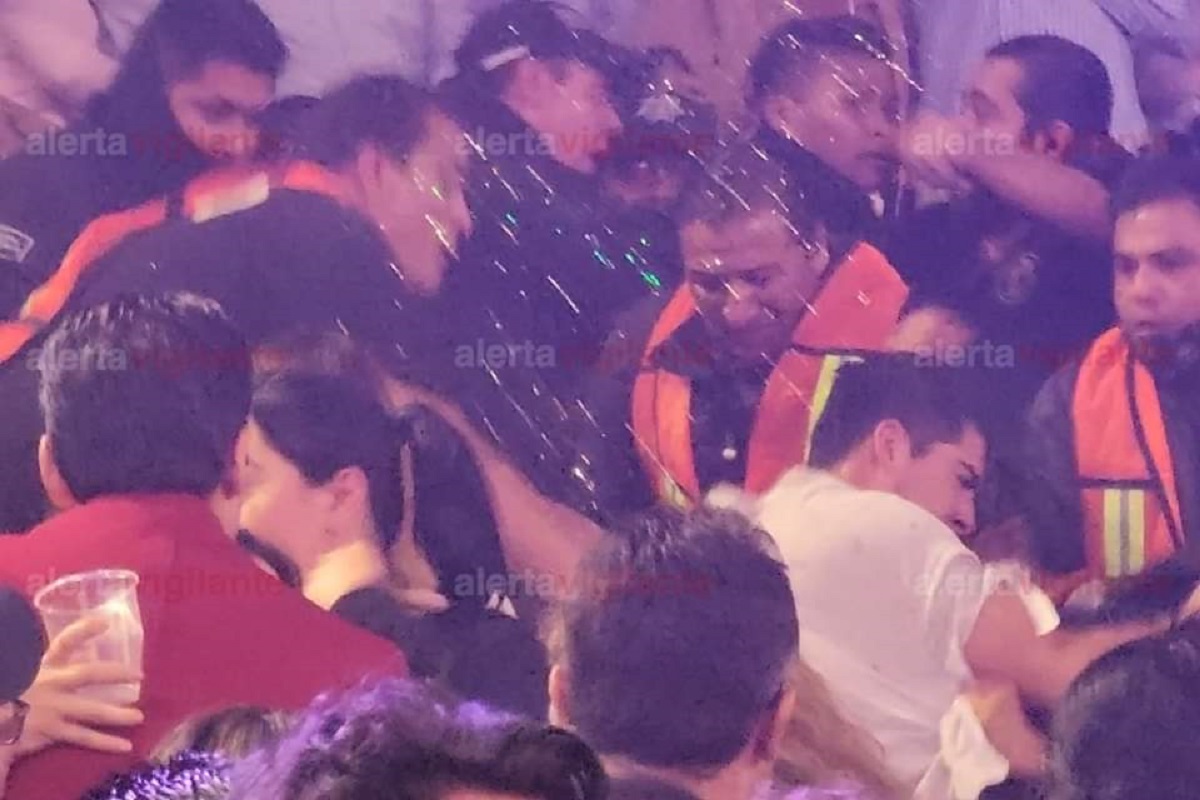 VIDEO: Pelea en el concierto de la Banda MS en Palenque de Tlaxcala deja una mujer grave 2 pelea banda ms