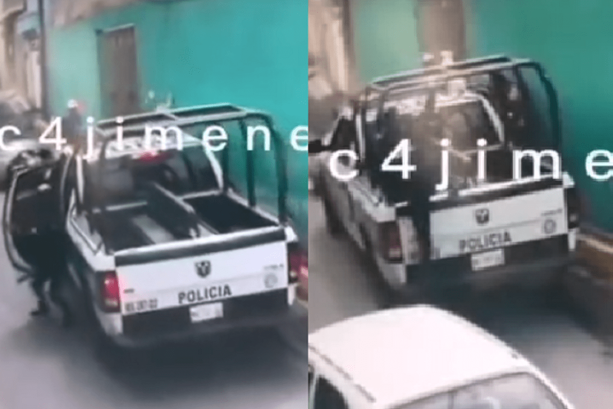 VIDEO: Un perrito es rescatado de morir ahorcado por Policías en la CDMX 4 policia rescata a un can 1