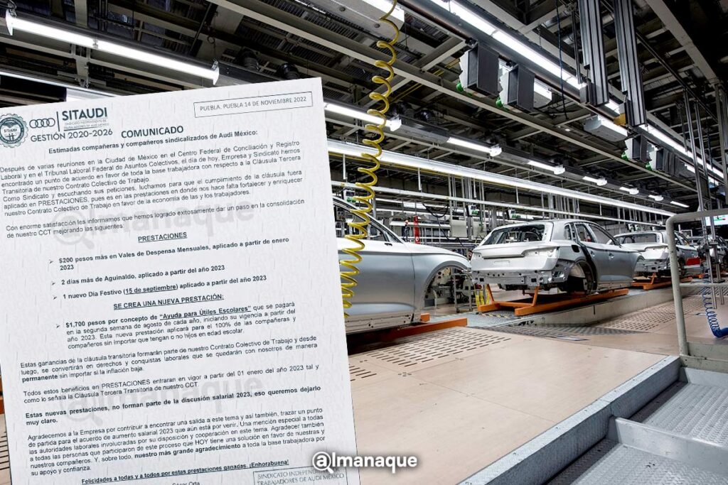 portada sindicato AUDI Puebla 2022