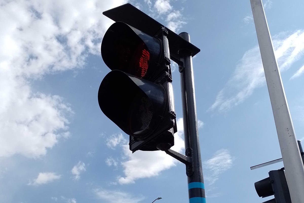 semáforos que el Ayuntamiento de Puebla instaló