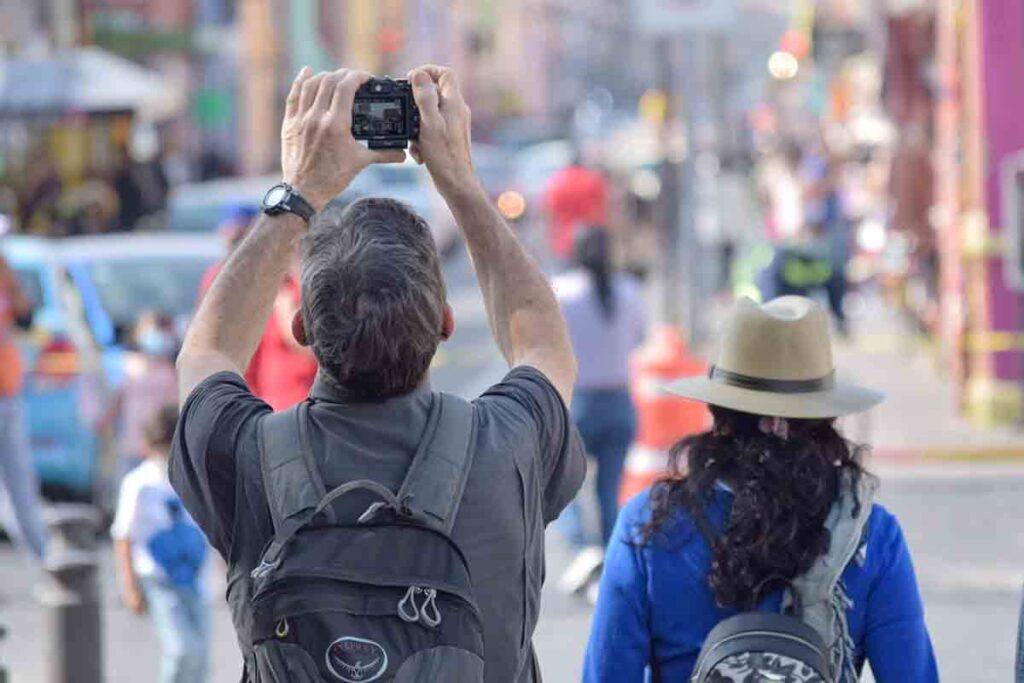 turistas en Puebla