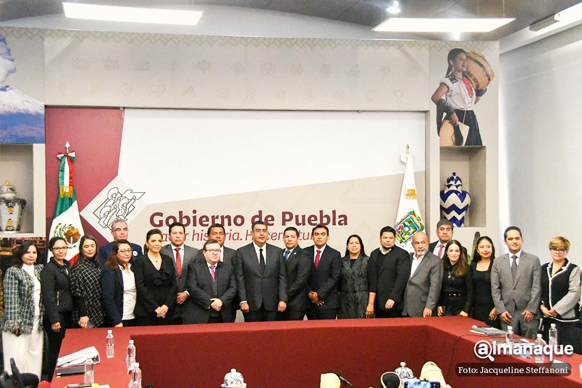 Gabinete en Puebla no tendrá más cambios: Céspedes Peregrina 2 Sergio Salomón anuncia cambios en el gabinete