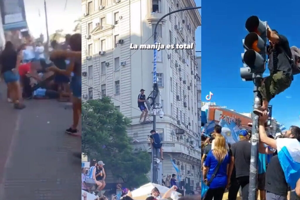 Festejos de argentinos