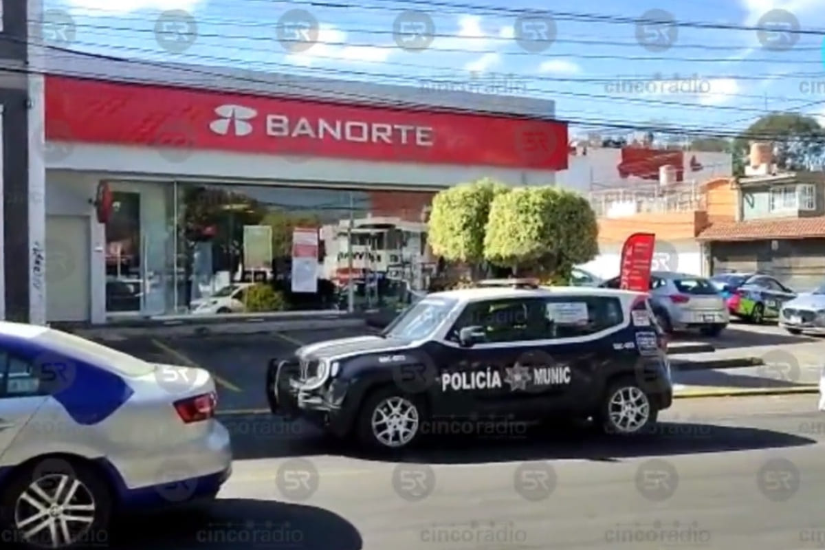 Asaltan Banorte de la colonia Anzures 2 Asaltan Banorte Anzures
