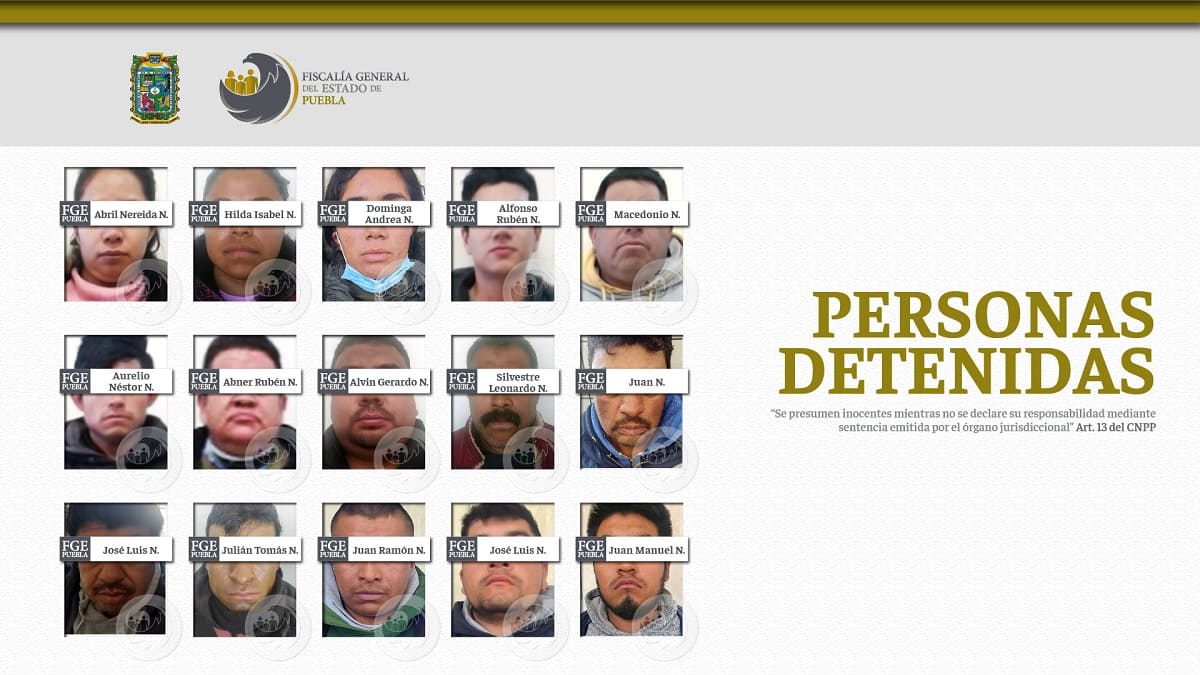 detienen a 15 personas palmar de bravo