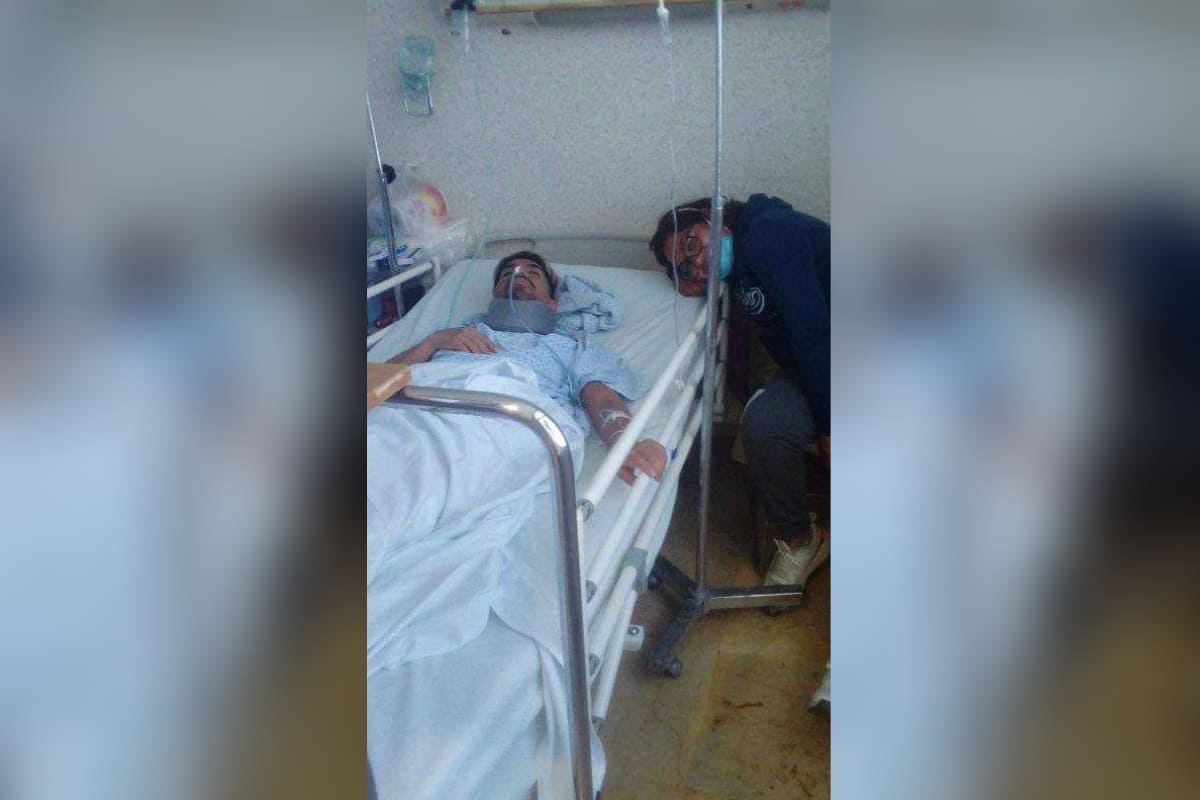 lesionado en baños de vapor