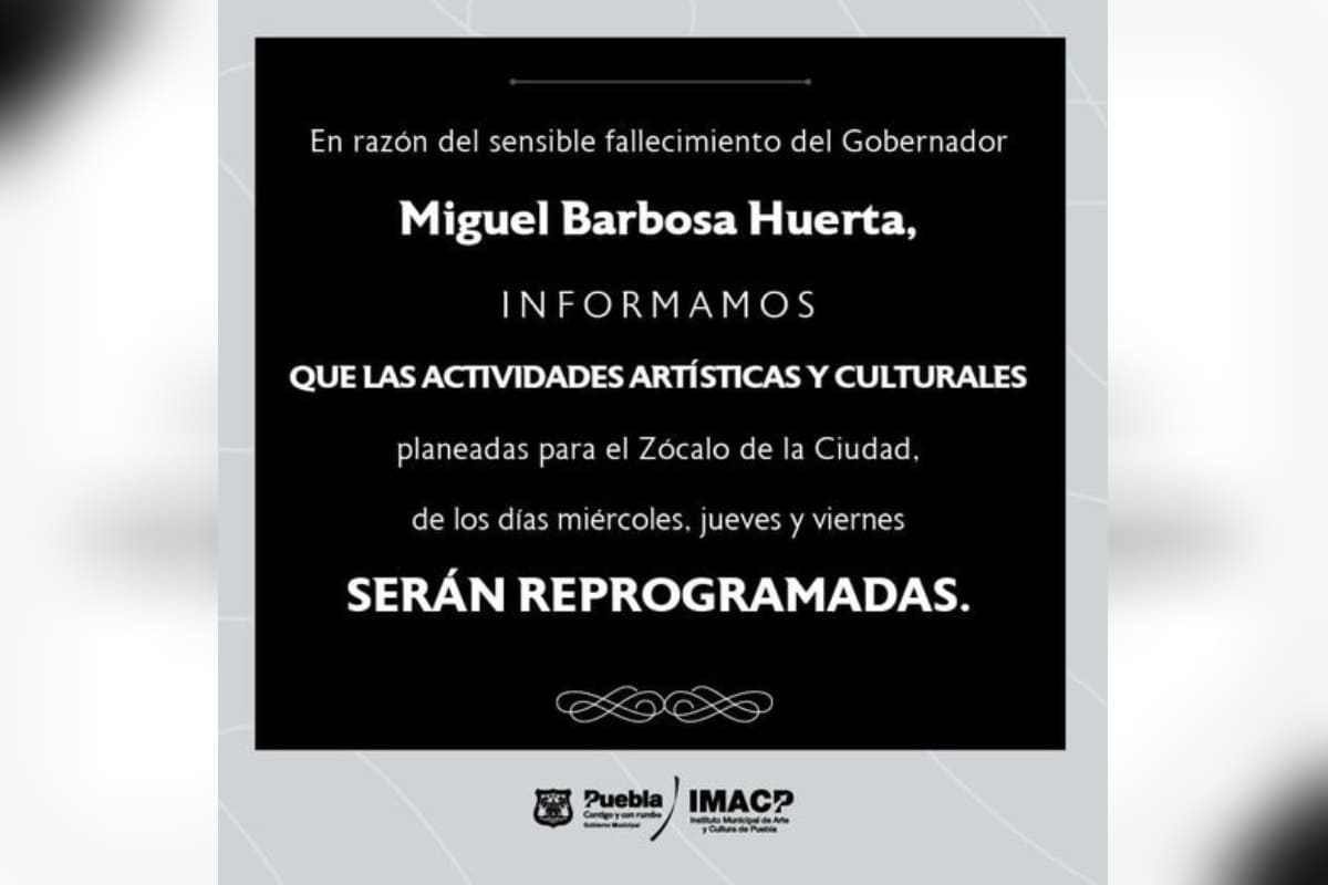 Ayuntamiento de Puebla decreta tres días de luto; analizan posponer eventos 2 luto ayto puebla 1