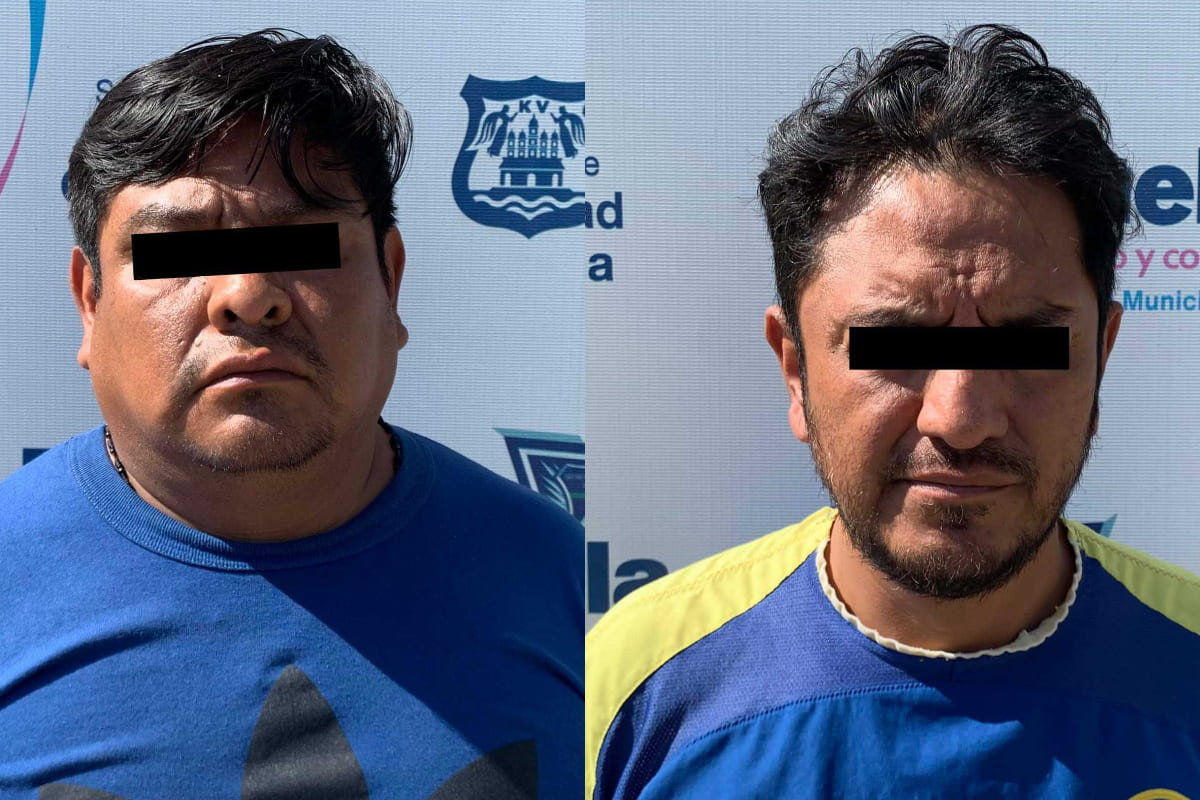 Dos presuntos montachoques fueron detenidos por la policía municipal de Puebla 3 montachoques 1