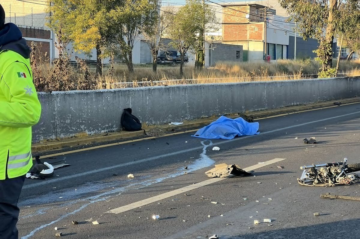 Mañana negra para motociclistas en Puebla: mueren dos y uno más resultó herido 2 motociclistas muertos Puebla