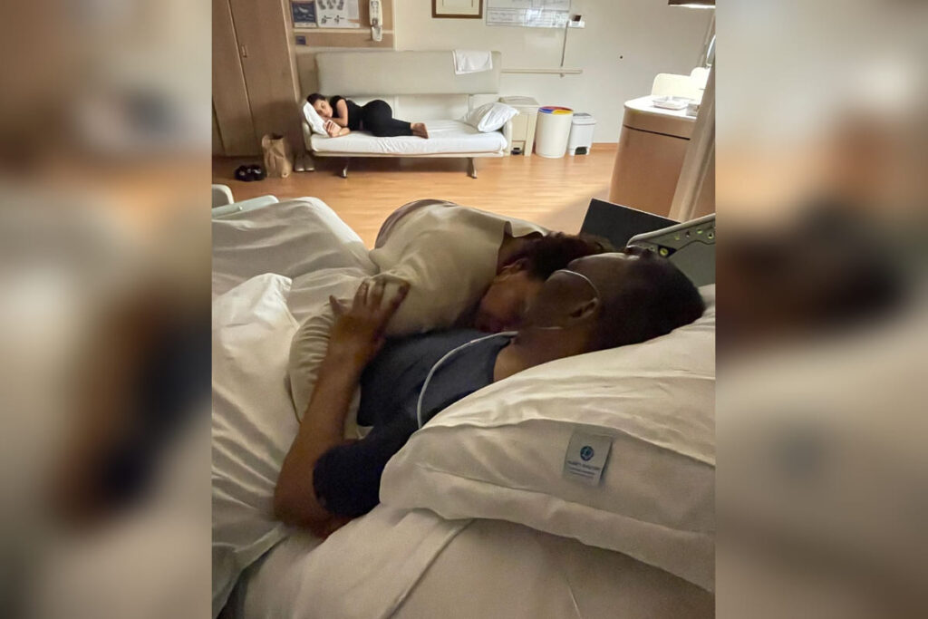 Foto de Pelé en el hospital