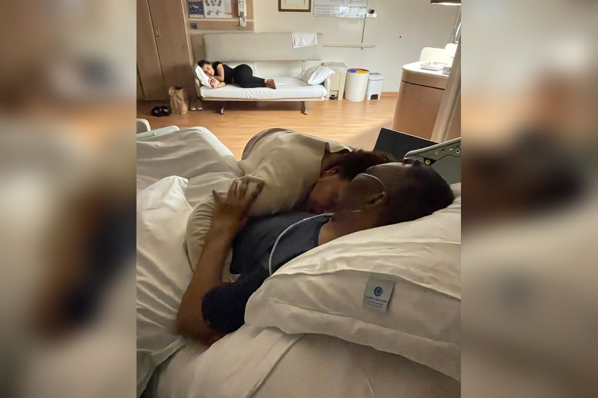 Foto de Pelé en el hospital