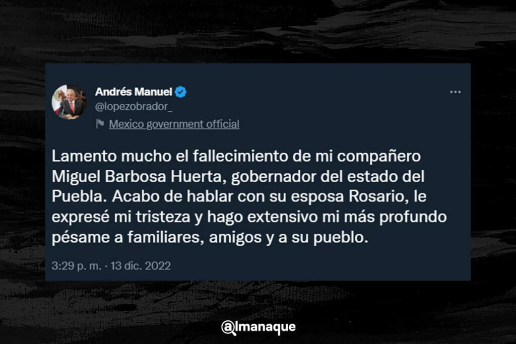 portada AMLO tuit Miguel Barbosa