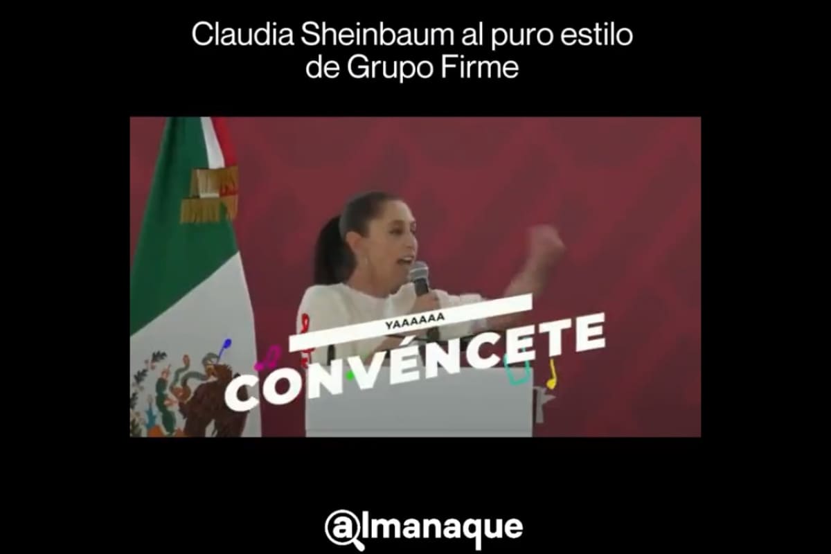 “Ya convéncete”: al ritmo de Grupo Firme, Claudia Sheinbaum lanza promocional 2 ya convencete 1