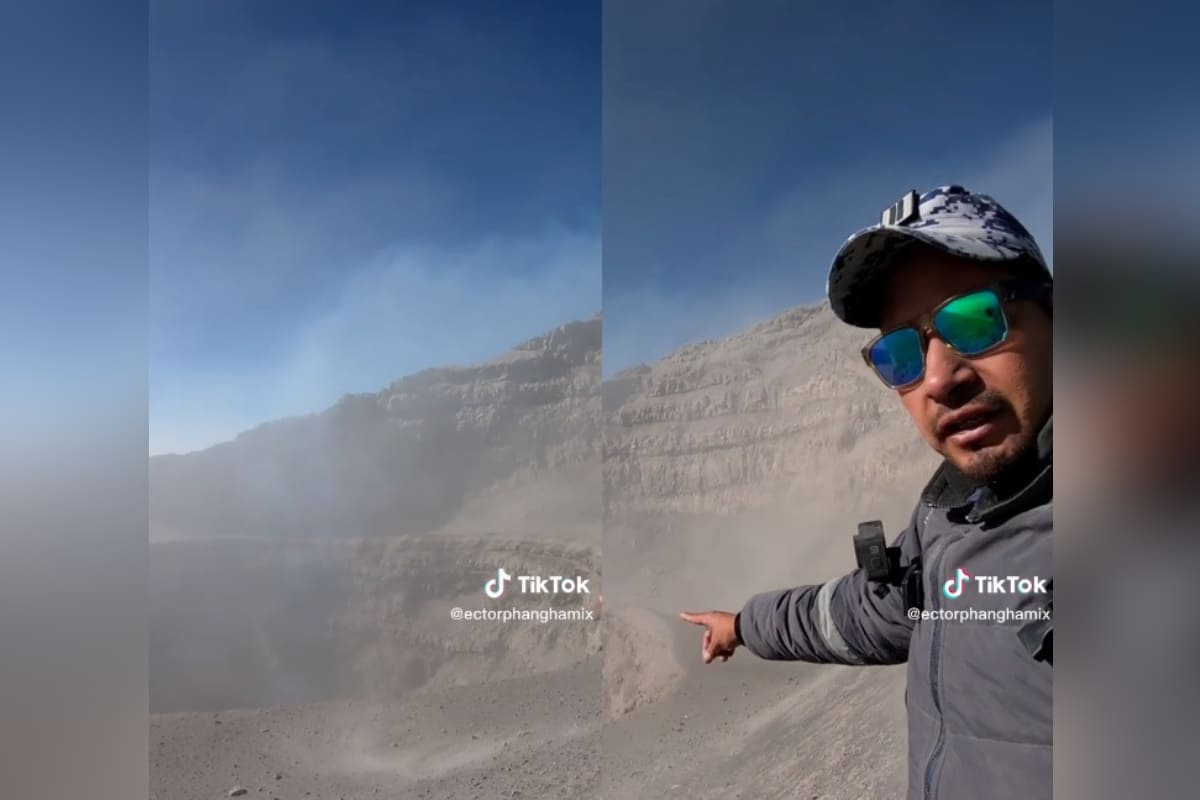 VIDEO: Alpinistas se adentran a cráter del Popocatépetl a pesar de su intensa actividad 3 Alpinistas suben a cráter del Popocatépetl